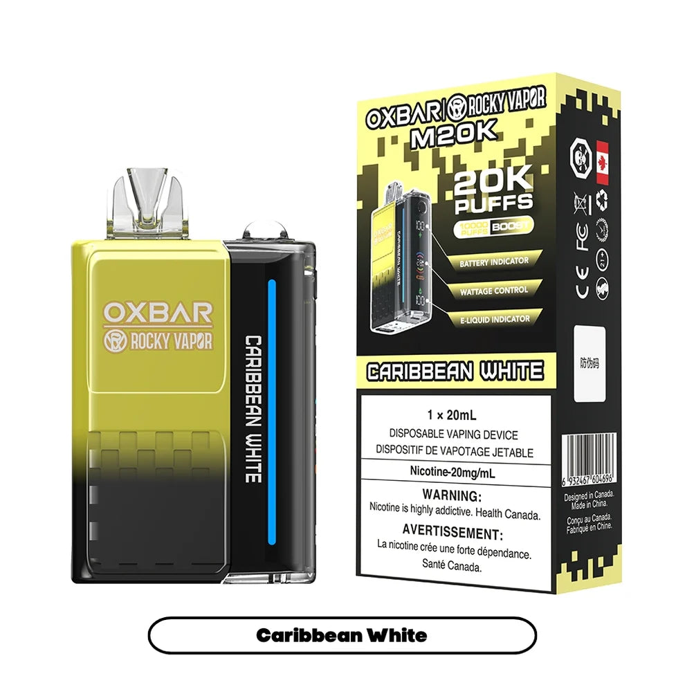 Rocky Vapor Oxbar M20K - Caribbean White - 20mg