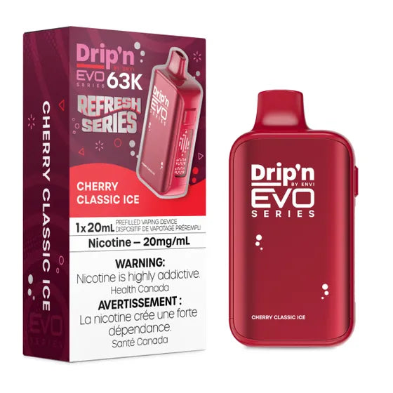 Drip'n by Envi EVO 63K Disposable - Cherry Classic Ice - 20mg