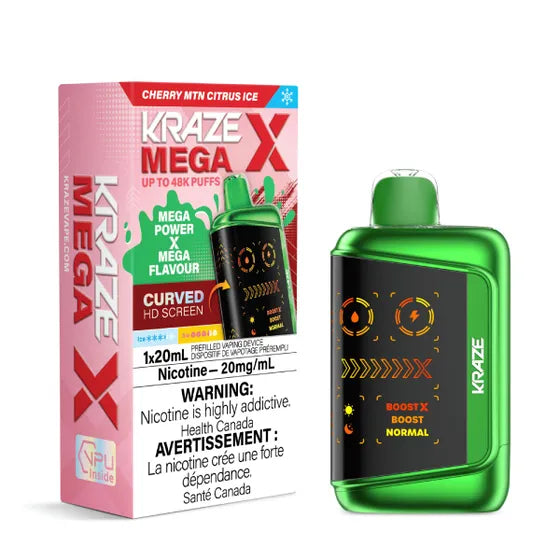 Kraze Mega X - Cherry MTN Citrus Ice - 20mg