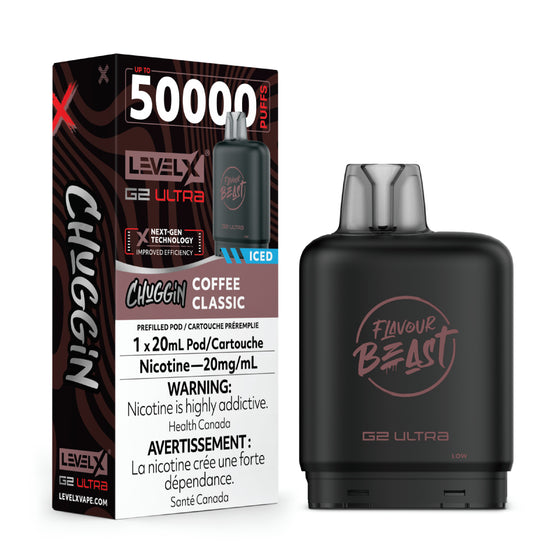 Level X Flavour Beast Chuggin' G2 Ultra - Coffee Classic (ICED) - 20mg
