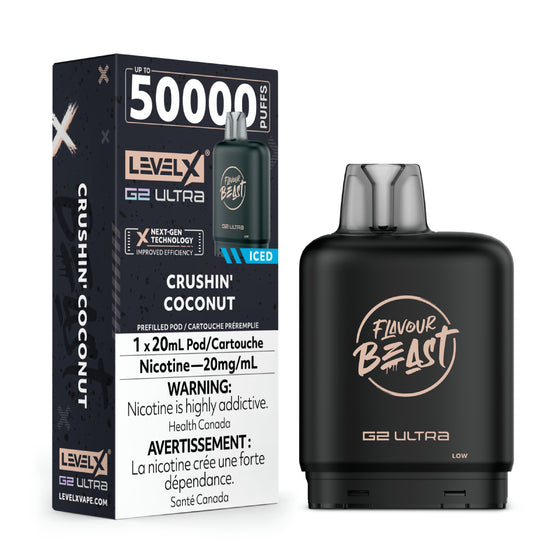 Level X Flavour Beast G2 Ultra - Crushin' Coconut - 20mg