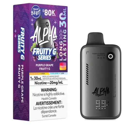 Flavour Beast Alpha Disposable - Purple Grape Fruity G - 20mg