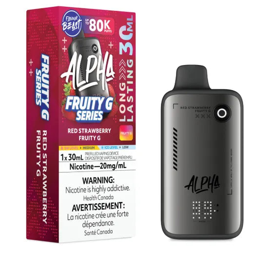 Flavour Beast Alpha Disposable - Red Strawberry Fruity G - 20mg