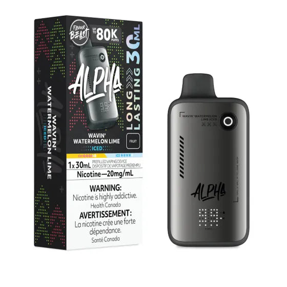 Flavour Beast Alpha Disposable - Wavin' Watermelon Lime Iced - 20mg