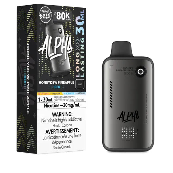 Flavour Beast Alpha Disposable - Honeydew Pineapple Iced - 20mg