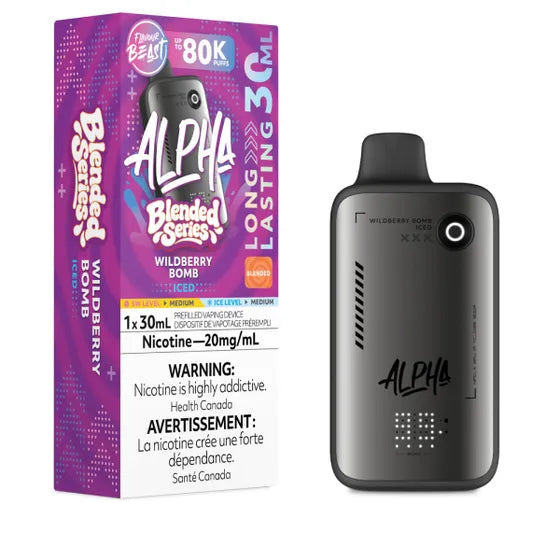 Flavour Beast Alpha Disposable - Wildberry Bomb Iced - 20mg