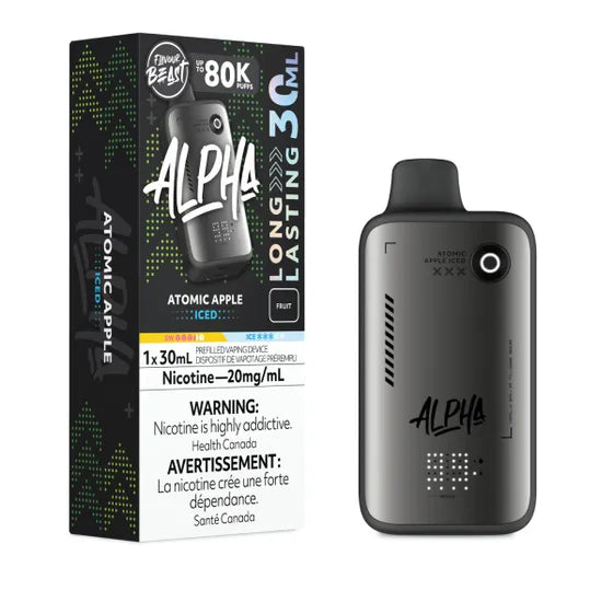 Flavour Beast Alpha Disposable - Atomic Apple Iced - 20mg