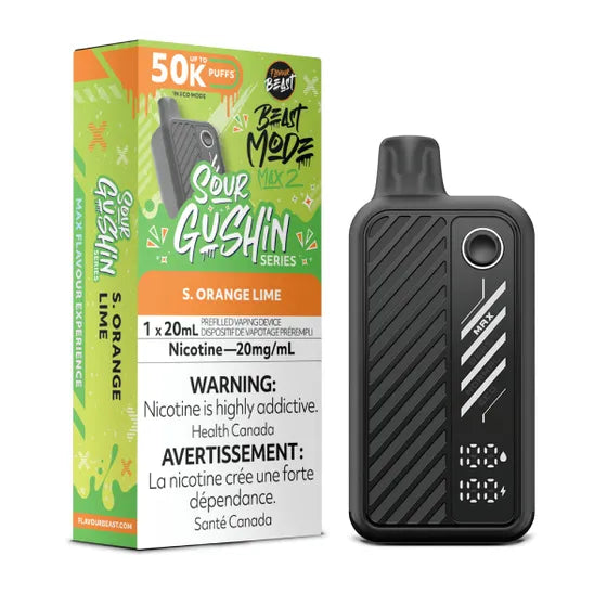 Flavour Beast Beast Mode Max 2 - Sour Gushin S. Orange Lime - 20mg
