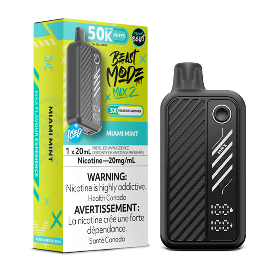 Flavour Beast Beast Mode Max 2 Disposable - Miami Mint - 20mg