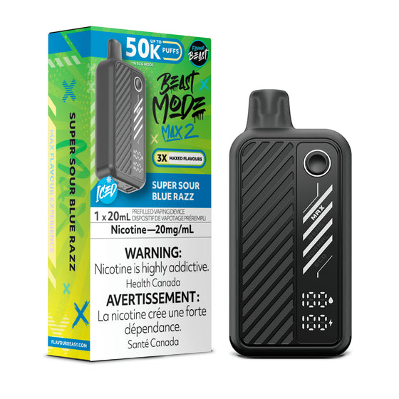 Flavour Beast Beast Mode Max 2 Disposable - Super Sour Blue Razz - 20mg