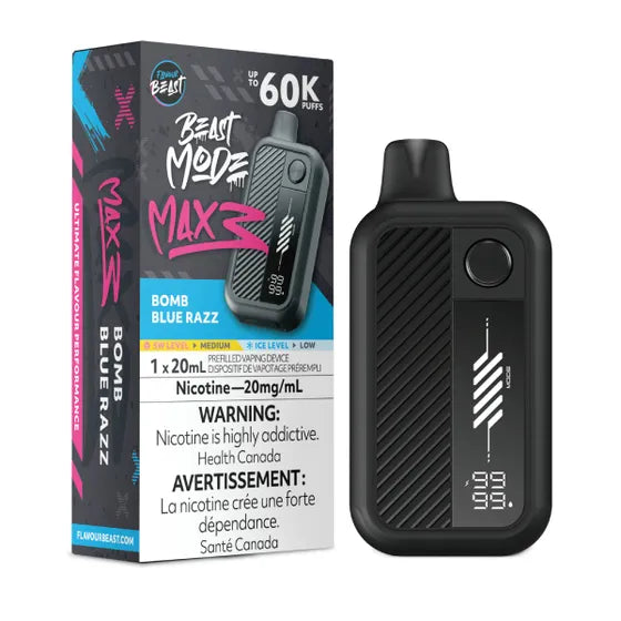 Flavour Beast Beast Mode Max 3 - Bomb Blue Razz - 20mg
