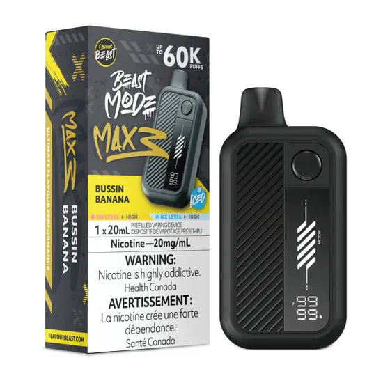 Flavour Beast Beast Mode Max 3 - Bussin Banana Iced - 20mg