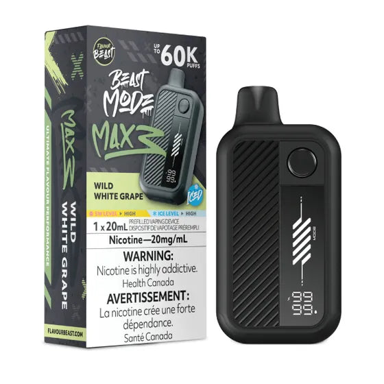 Flavour Beast Beast Mode Max 3 - Wild White Grape Iced - 20mg
