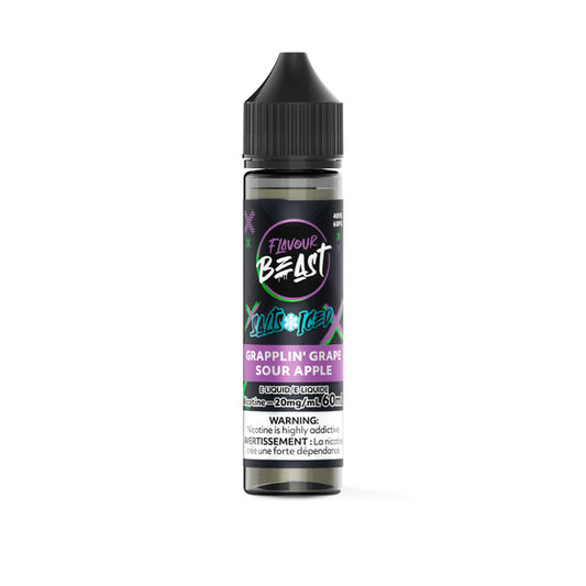 Flavour Beast E-Liquid 60ml - Grapplin' Grape Sour Apple - 20mg
