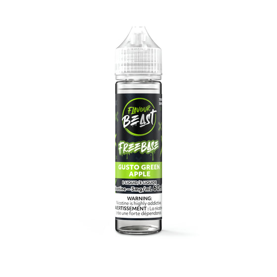 Flavour Beast E-Liquid Freebase 60ml - Gusto Green Apple - 3mg
