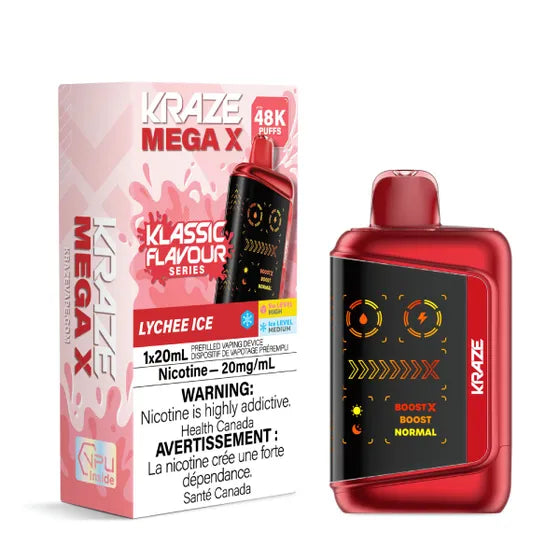 Kraze Mega X Klassic - Lychee Ice - 20mg