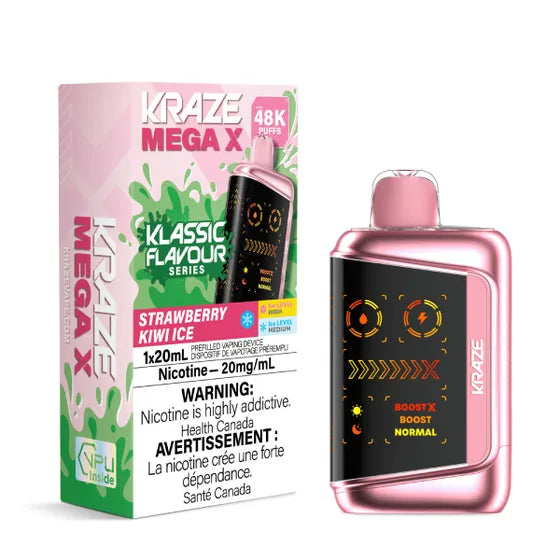 Kraze Mega X Klassic - Strawberry Kiwi Ice - 20mg