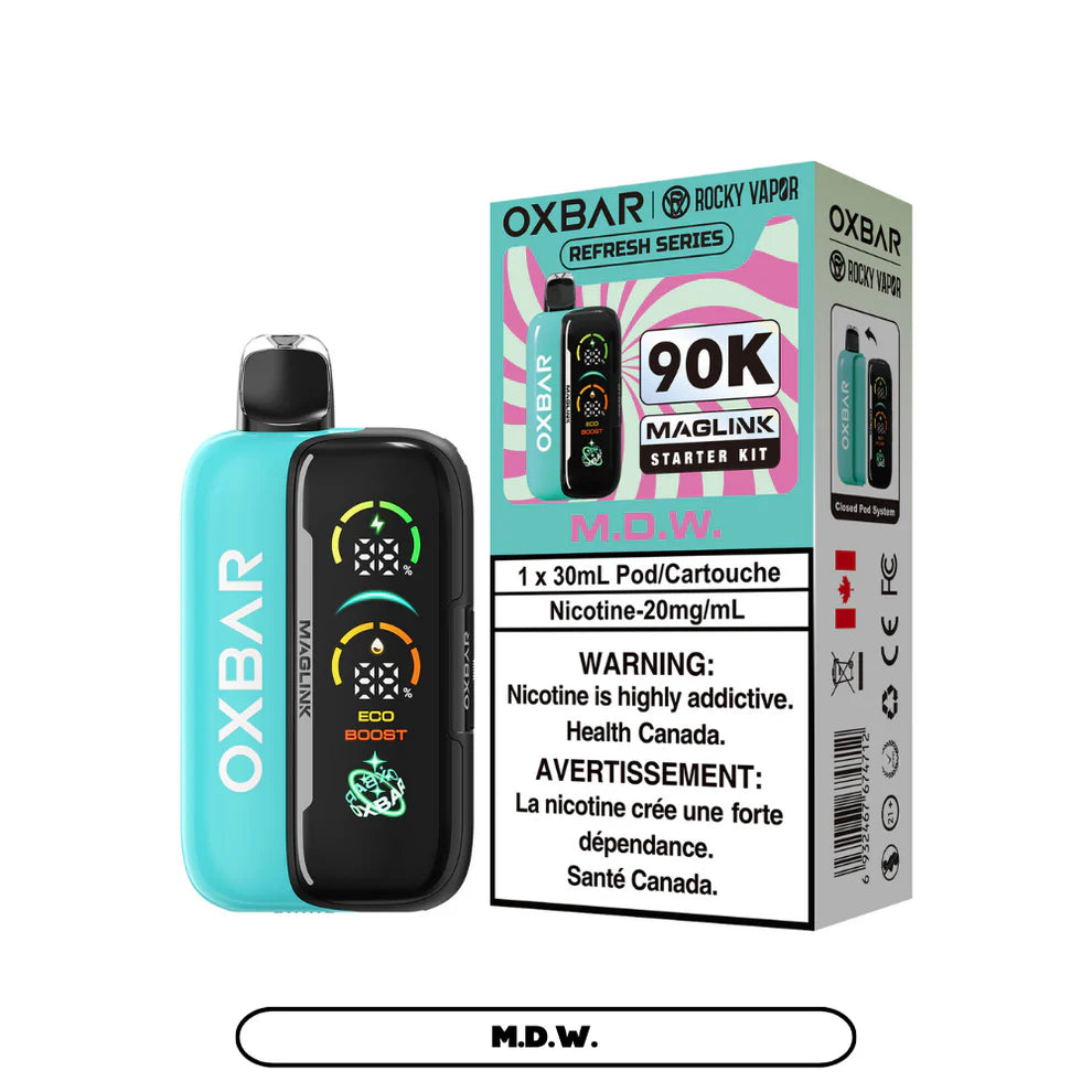 Rocky Vapor Oxbar Maglink - Refresh Series - M.D.W. - 20mg  {Starter Kit}