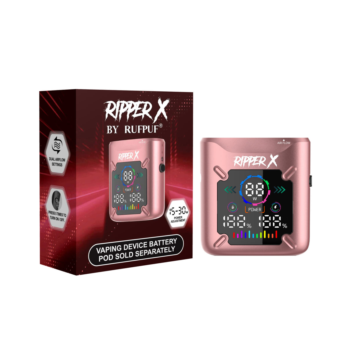 Ripper X 75K - METALLIC PINK X ULTRA BATTERY
