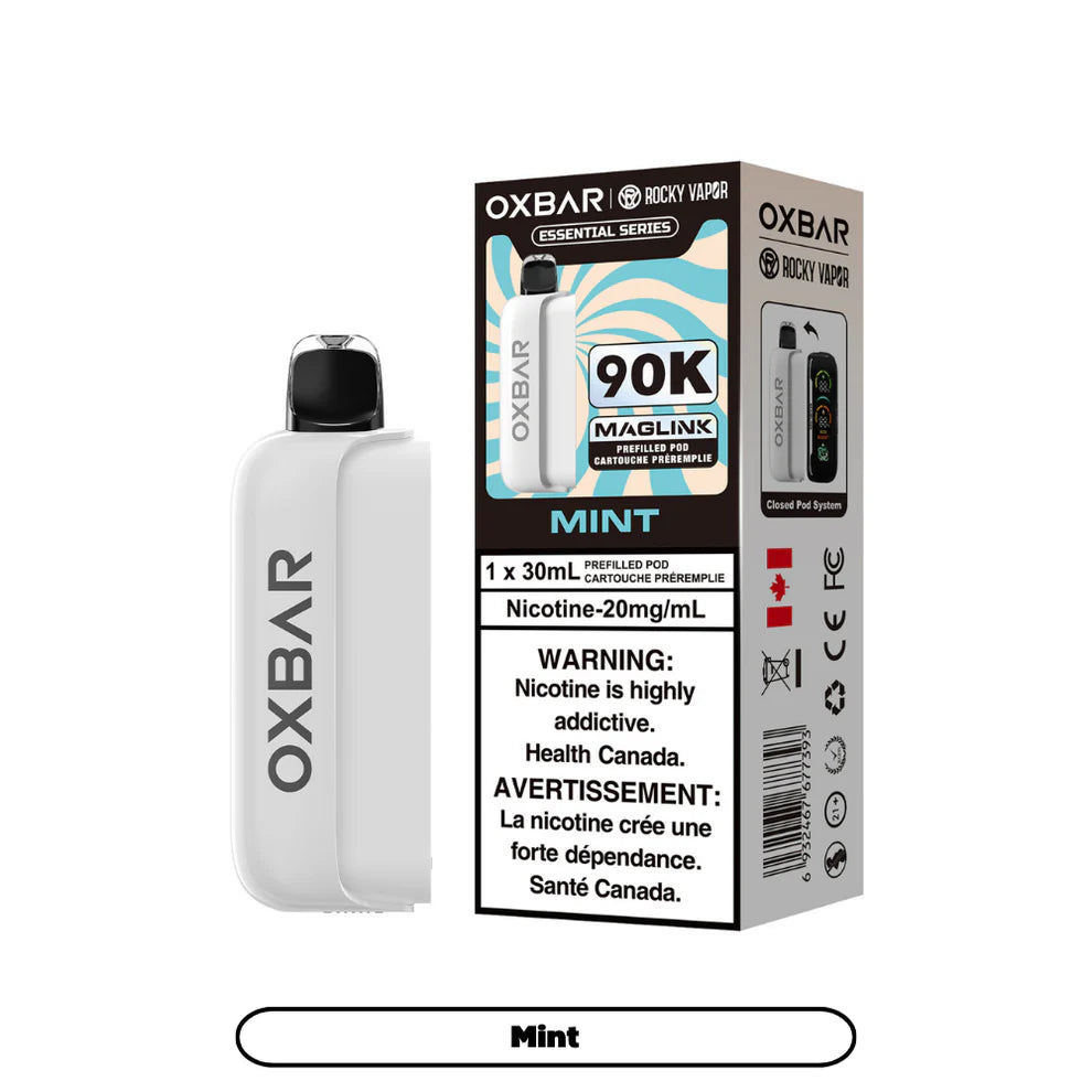 Rocky Vapor Oxbar Maglink Replacement Pod - Essential Series - Mint - 20mg