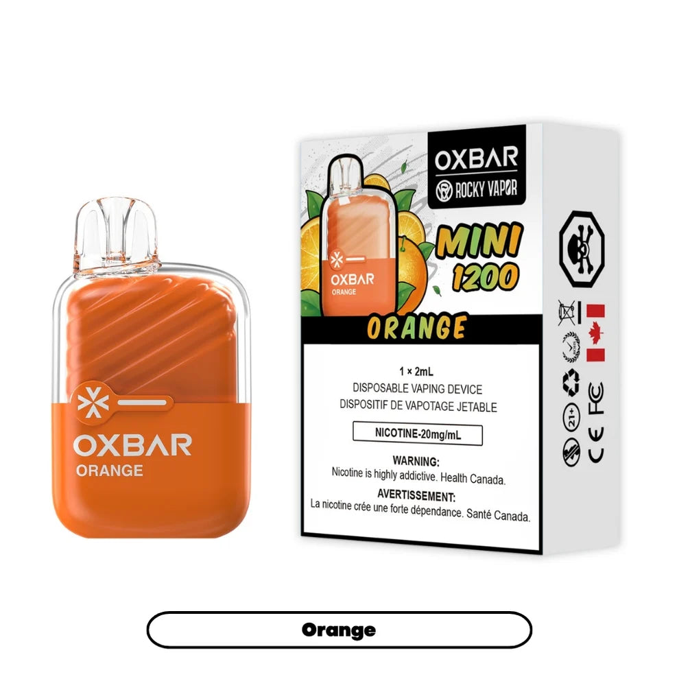 Rocky Vapor Oxbar Mini 1200 - Orange - 20mg