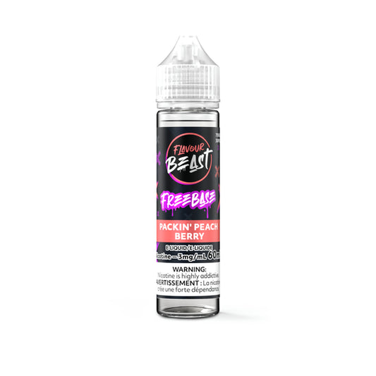 Flavour Beast E-Liquid Freebase 60ml - Packin' Peach Berry - 3mg