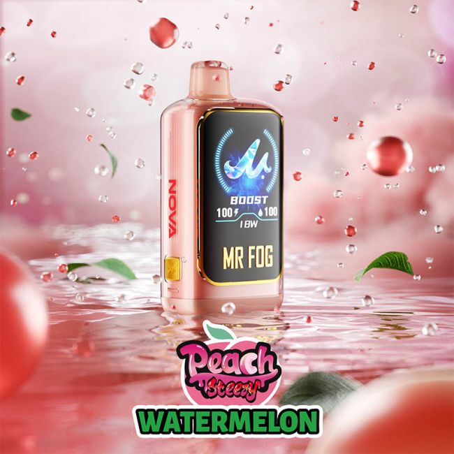 MR FOG NOVA - Peach Steezy Watermelon - 20mg