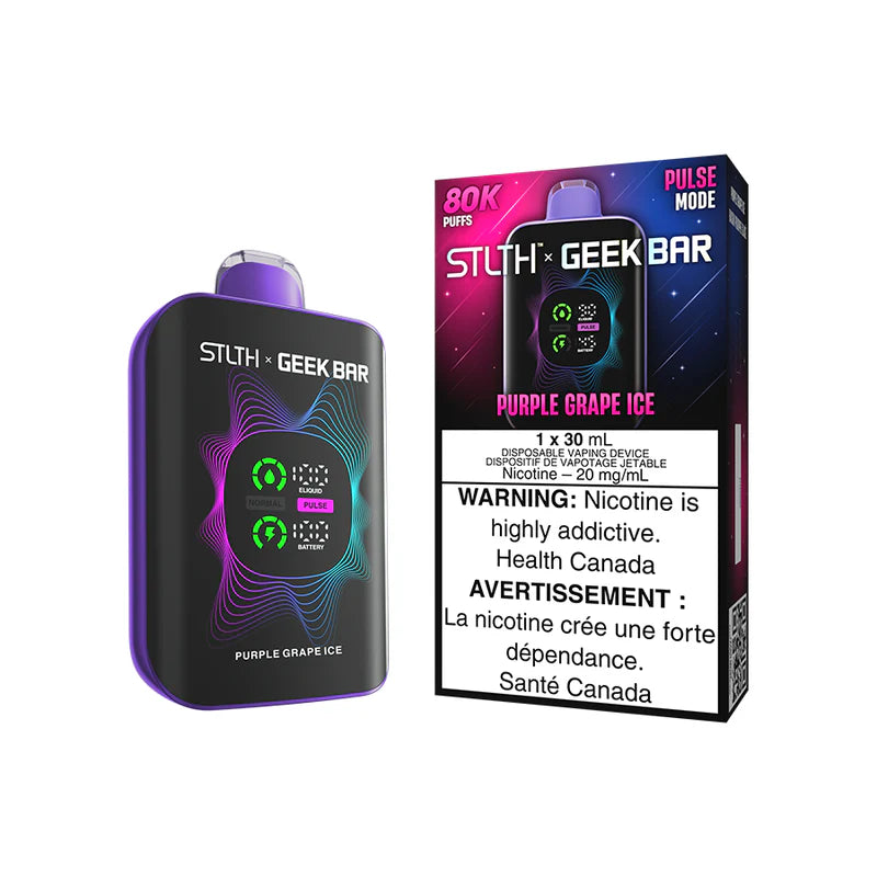 STLTH X Geek Bar Disposable - Purple Grape Ice - 20mg