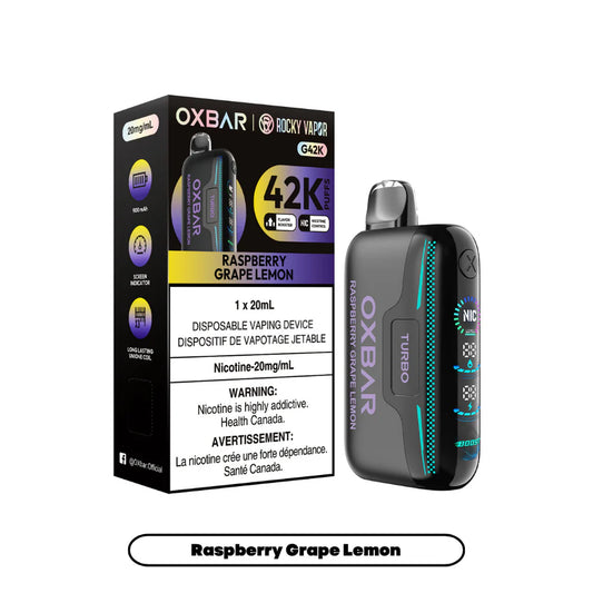 Rocky Vapor Oxbar G42K - Raspberry Grape Lemon - 20mg