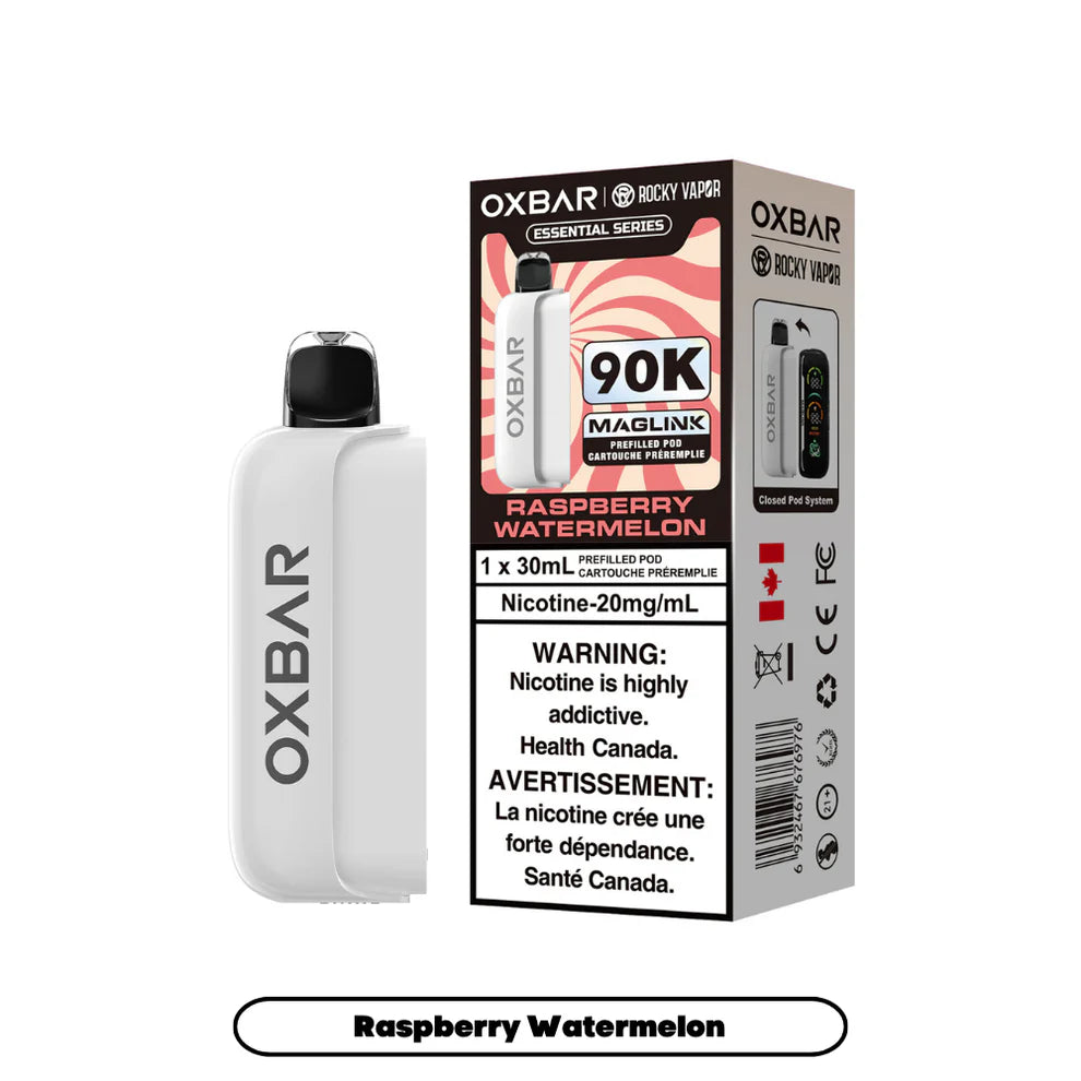 Rocky Vapor Oxbar Maglink Replacement Pod - Essential Series - Raspberry Watermelon - 20mg