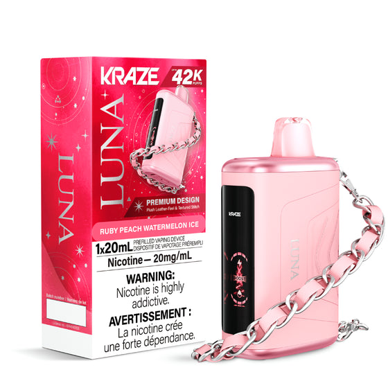 Kraze Luna - Ruby Peach Watermelon Ice - 20mg