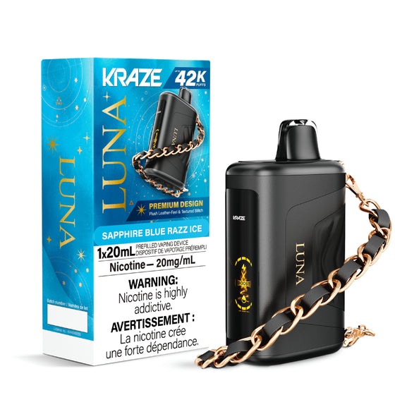 Kraze Luna - Sapphire Blue Razz Ice - 20mg