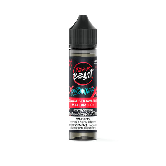Flavour Beast E-Liquid 60ml - Savage Strawberry Watermelon - 20mg