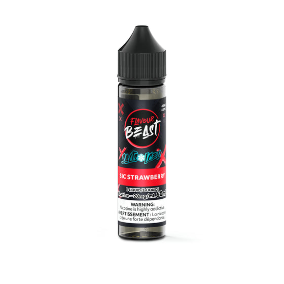 Flavour Beast E-Liquid 60ml - Sic Strawberry (ICED) - 20mg