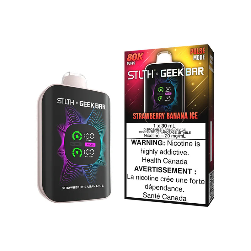 STLTH X Geek Bar Disposable - Strawberry Banana Ice - 20mg
