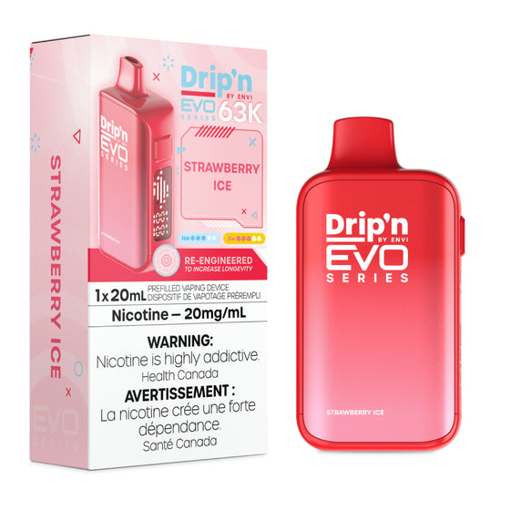 Drip'n by Envi EVO 63K Disposable - Strawberry Ice - 20mg