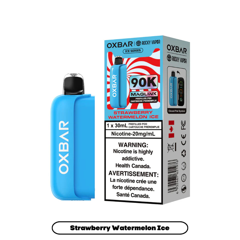 Rocky Vapor Oxbar Maglink Replacement Pod - Ice Series - Strawberry Watermelon Ice - 20mg