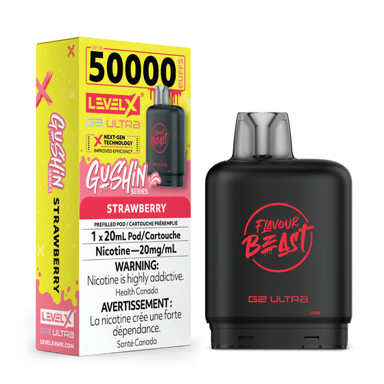 Level X Flavour Beast G2 Ultra - Gushin Strawberry - 20mg