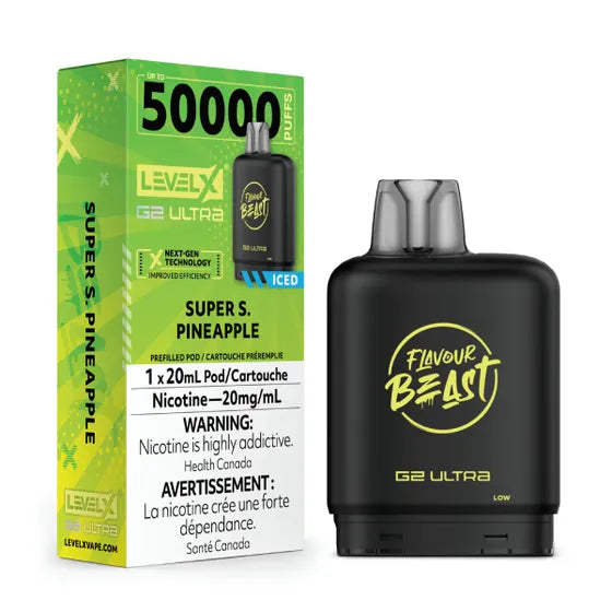 Level X Flavour Beast G2 Ultra - Super S. Pineapple Iced - 20mg