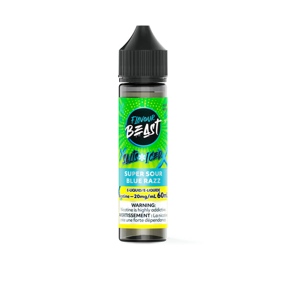 Flavour Beast E-Liquid 60ml - Super Sour Blue Razz - 20mg