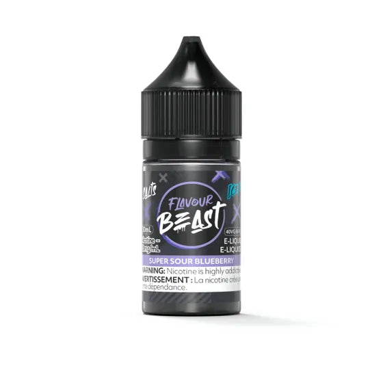 Flavour Beast E-Liquid 30ml - Super Sour Blueberry Iced - 20mg