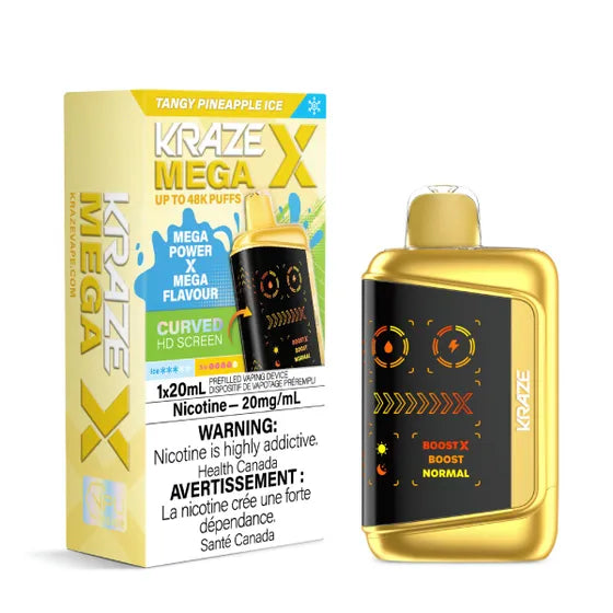 Kraze Mega X - Tangy Pineapple Ice - 20mg