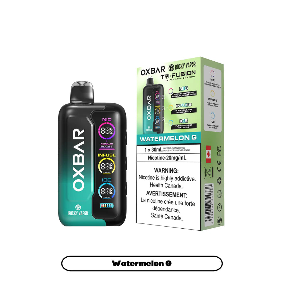 Rocky Vapor Oxbar Tri Fusion - Watermelon G - 20mg