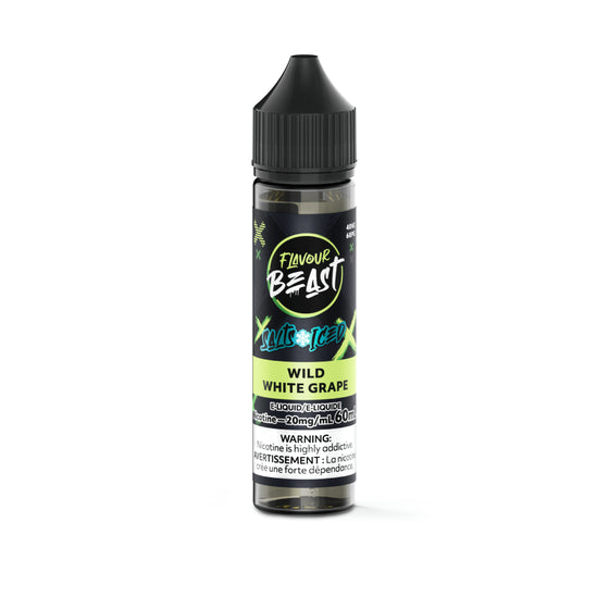 Flavour Beast E-Liquid 60ml - Wild White Grape (ICED) - 20mg